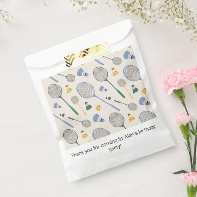 Badminton Birthday Party Favour Bag (Sealed)