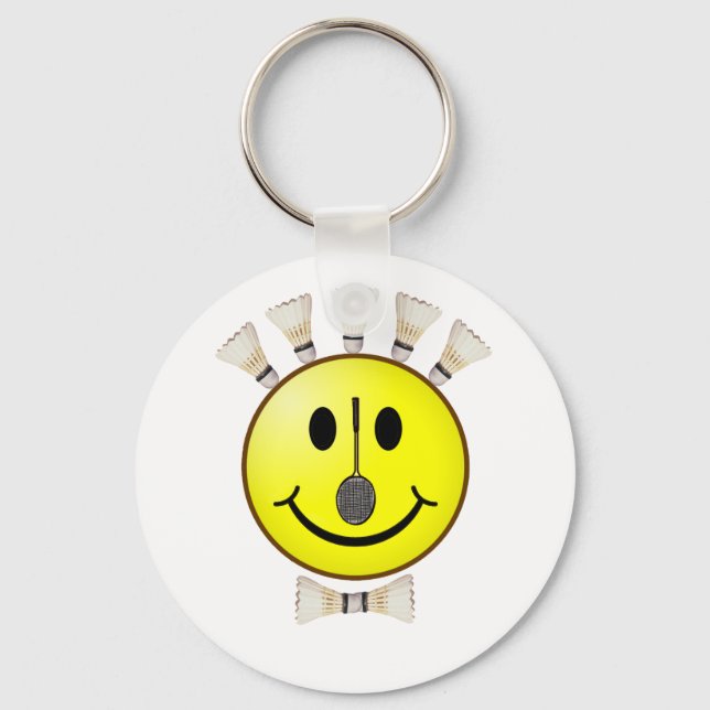 Badminton Bowtie Keychain (Front)