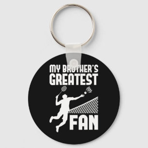 Badminton Boy For Brothers And Sisters Keychain