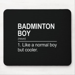Badminton Boy Noun Definition Shuttle Badminton Pl Mouse Pad