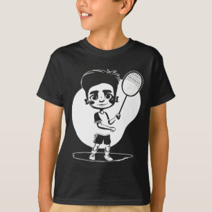 Badminton Boy Racket Sports Shuttle T-Shirt