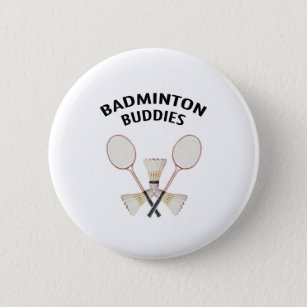 Badminton Buddies 2 Inch Round Button