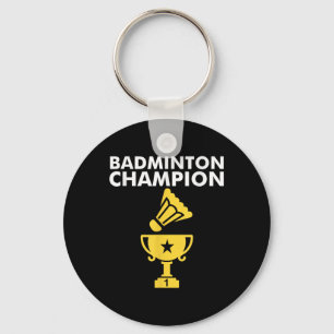Badminton Champion Birdie Apparel Keychain