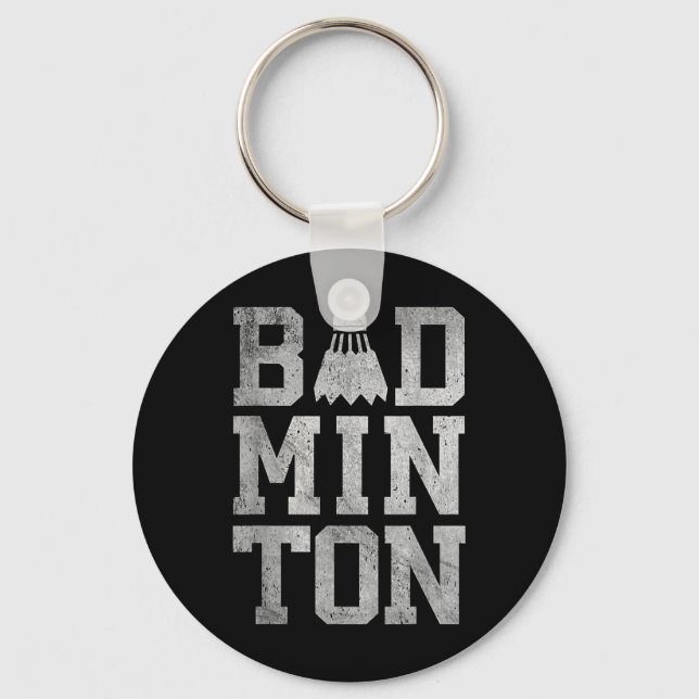 Badminton Champion Birdie  Keychain (Front)