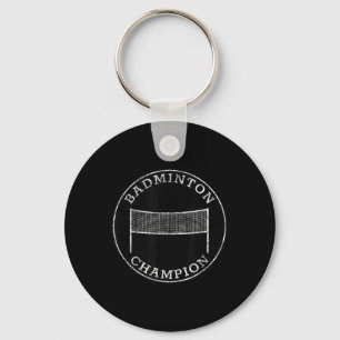 Badminton Champion Competitive Family Backyard Spo Keychain