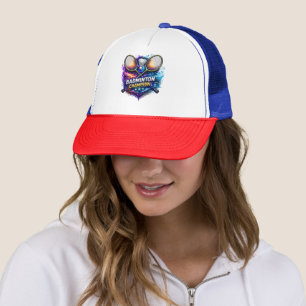 Badminton Champion Graphic Foam Trucker Hat