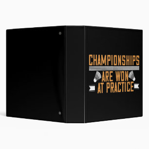 Badminton -Championships won at practice Binder