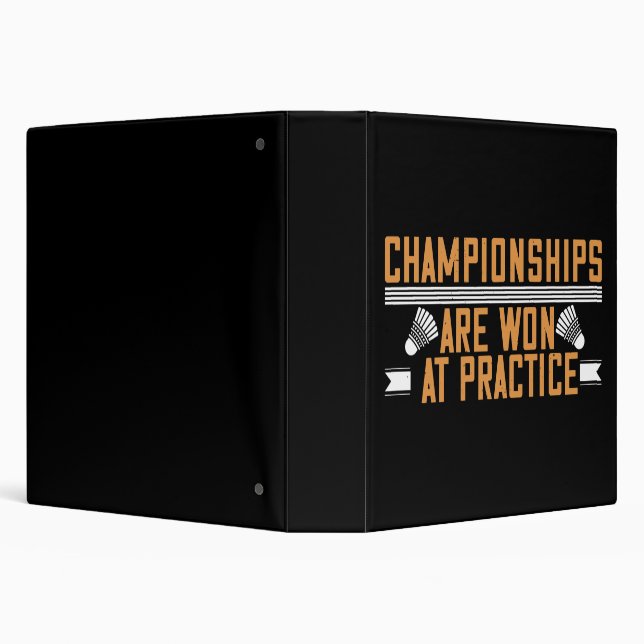 Badminton -Championships won at practice Binder (Background)