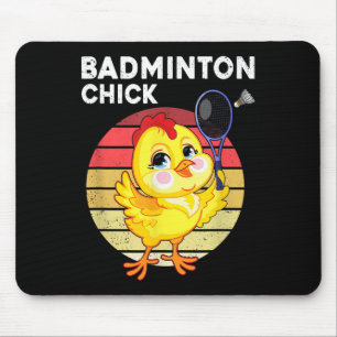 Badminton Chick Badminton Player Shuttle Sports Sm Mouse Pad