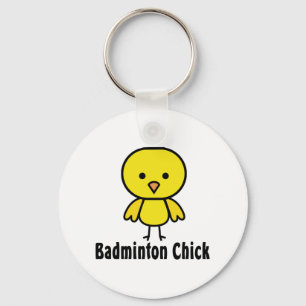 Badminton Chick Keychain