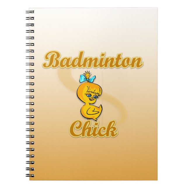 Badminton Chick Notebook (Front)