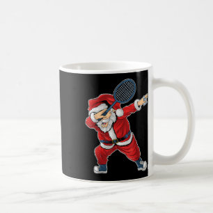 Badminton Christmas Dabbing Santa Claus With Shutt Coffee Mug
