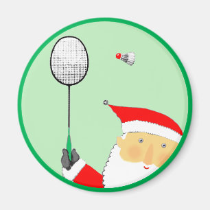 Badminton Christmas Stocking Stuffer Magnet