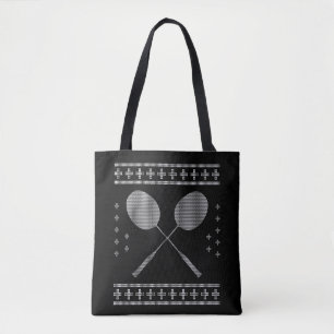 Badminton Christmas Tote Bag