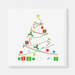 Badminton Christmas Tree Lights Xmas Womens Mens K Magnet