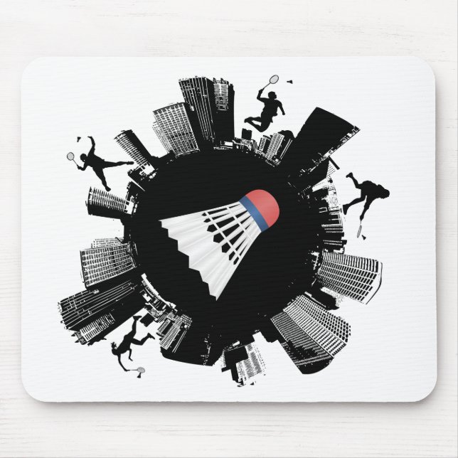 Badminton City Mouse Pad (Front)