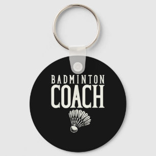 Badminton Coach Badminton Player Shuttle Keychain