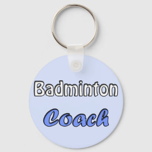 Badminton Coach Keychain