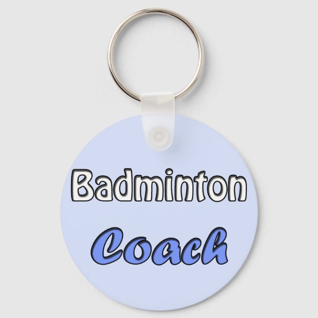 Badminton Coach Keychain (Front)