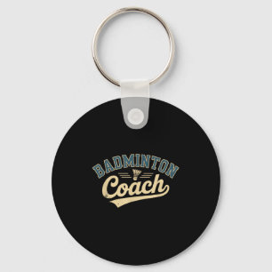 Badminton Coach Keychain