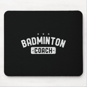 Badminton Coach Vintage Badminton Mouse Pad