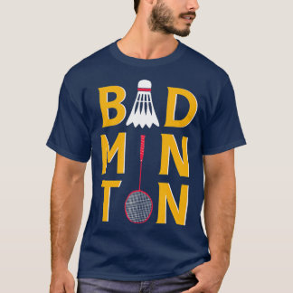 Badminton Colorful Shuttle Cork Racquet Indoor Sp T-Shirt