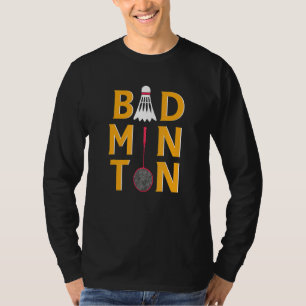 Badminton Colourful Shuttle Cork Racquet Indoor Sp T-Shirt
