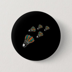 Badminton Colourful Shuttle For Badminton Player M 2 Inch Round Button