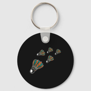 Badminton Colourful Shuttle For Badminton Player M Keychain
