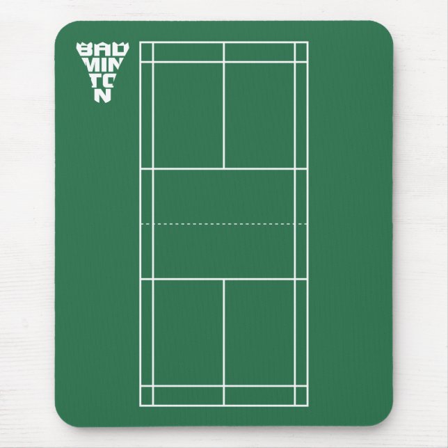 Badminton Court Mousepad (Front)