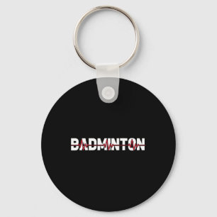 Badminton Court Racket - Racquet Shuttle Ekg Heart Keychain