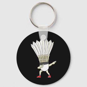 Badminton Dabbing Shuttle Birdie Boy Badminton Keychain