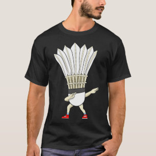 Badminton Dabbing Shuttle Birdie Boy Badminton T-Shirt