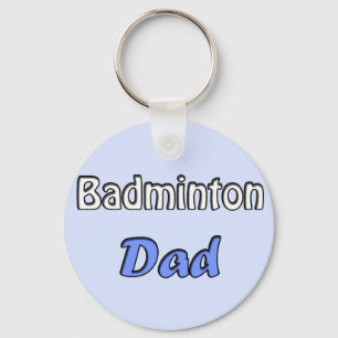 Badminton Dad Keychain