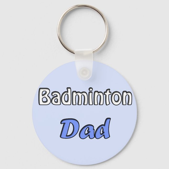 Badminton Dad Keychain (Front)