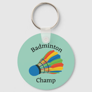Badminton Design Keychain