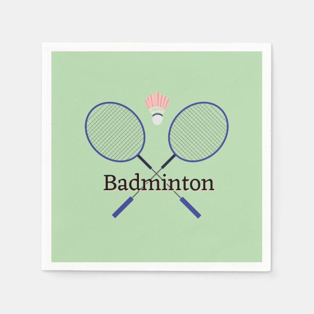 Badminton Design  Napkin (Front)