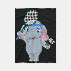 Badminton Elephant Fleece Blanket