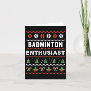 Badminton Enthusiast Pyjamas Sweaters Gift Card