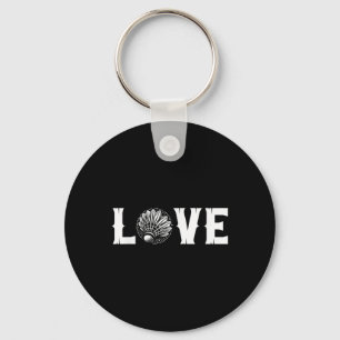 Badminton Enthusiasts Love Shuttle Love Keychain