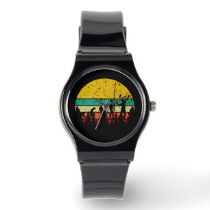 Badminton Evolution Retro Badminton Player Watch