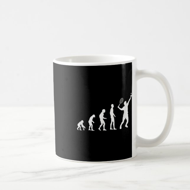 Badminton Evolution Shuttle Funny  Coffee Mug (Right)