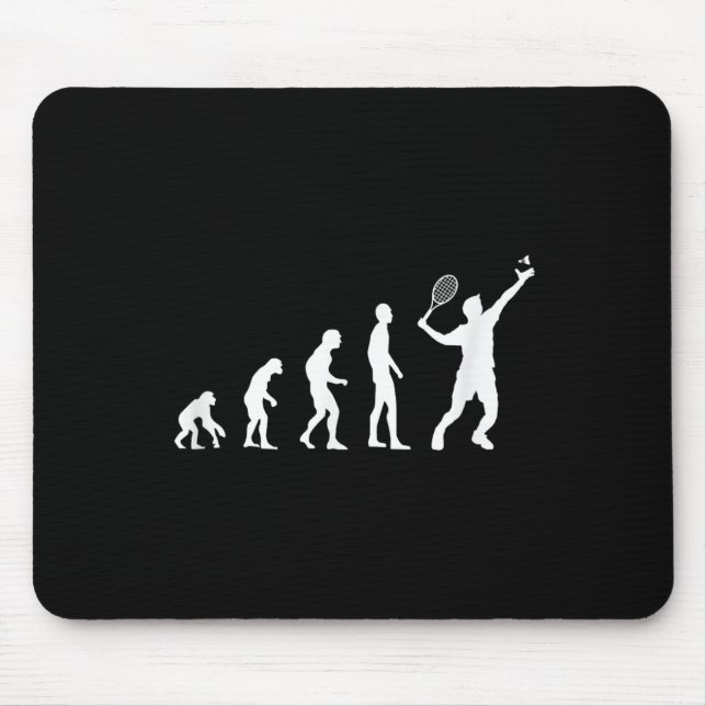 Badminton Evolution Shuttle Funny  Mouse Pad (Front)