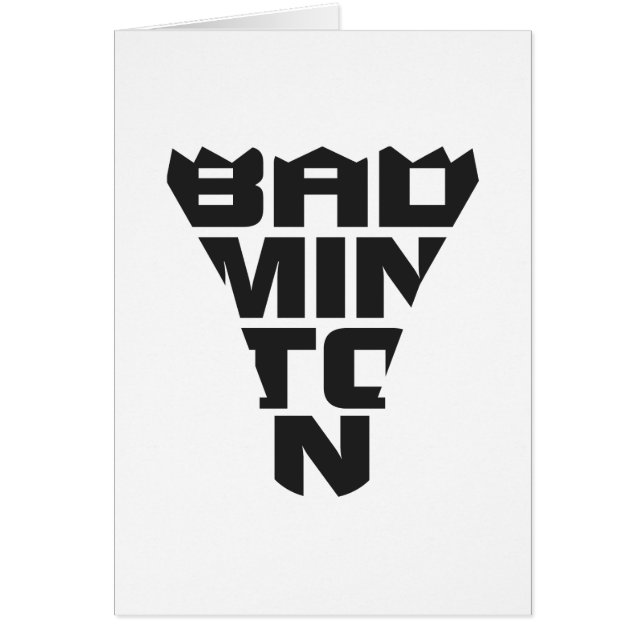 Badminton Folding Card (Front)