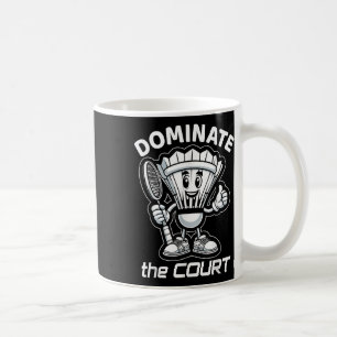 Badminton Forever Cartoon Shuttle And Racket Graph Coffee Mug