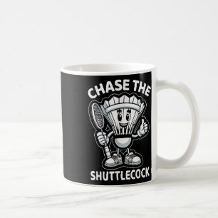 Badminton Forever Cartoon Shuttle And Racket Graph Coffee Mug