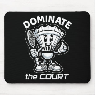 Badminton Forever Cartoon Shuttle And Racket Graph Mouse Pad