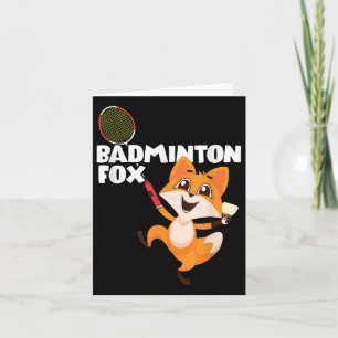 Badminton Fox Card