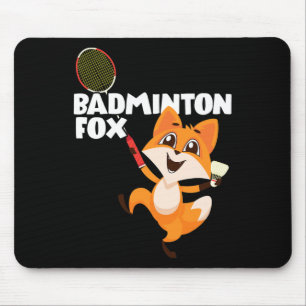 Badminton Fox Mouse Pad