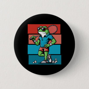 Badminton Frog Shuttle Poona  2 Inch Round Button